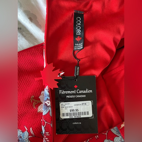 NWT COLORI strapless dress - Picture 4 of 6